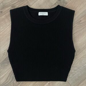 Aritzia Babaton Sculpt Knit Muscle Cropped Tank